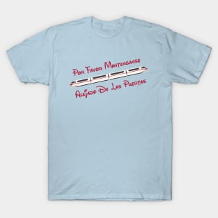 Monorail Please Stand Clear of the Doors (Spanish) T-Shirt